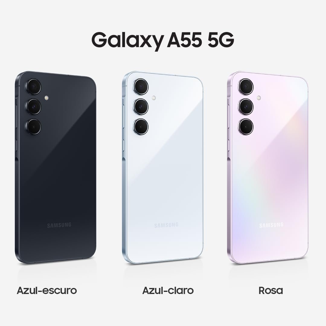 Samsung Galaxy A55 5G, Câmera Tripla Traseira de até 50MP, Selfie de 32MP, Nightography, Apagador de objetos, Design em metal e vidro, IP67, Super AMOLED 6.6" 120Hz Vision Booster, 128GB - Imagem 9